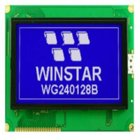 WG240128B-TMI-VZ#020 LCD GRAPHIC 240X128 STN NEGATIVE BLUE 5V RTP - 1