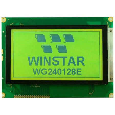 WG240128E-YYH-VZ# LCD GRAPHIC 240X128 STN POSITIVE YELLOW GREEN 3.3V - 1