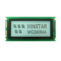 WG24064A-YYH-VZ# LCD GRAPHIC 240X64 STN POSITIVE YELLOW GREEN 5V - 1