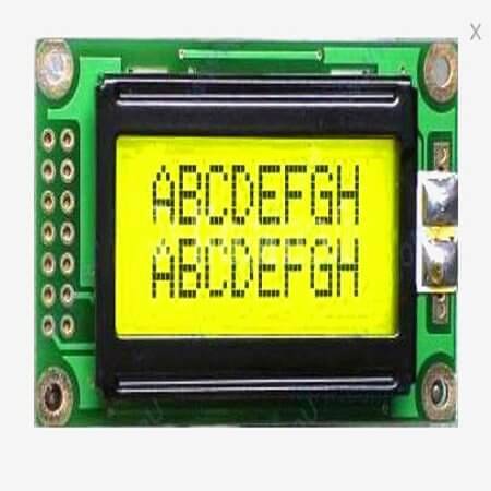 WH0802A-YGH-ET# LCD CHARACTER 8X2 STN POSITIVE GREY 5V - 1