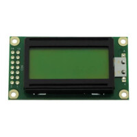 WH0802A-YYH-JT# LCD CHARACTER 8X2 STN POSITIVE YELLOW GREEN 5V - 1