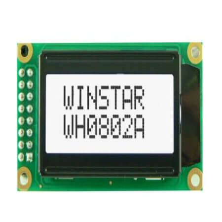 WH0802A1-TFH-ET# LCD CHARACTER 8X2 FSTN POSITIVE 5V - 1