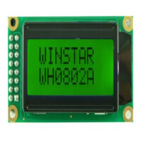 WH0802A1-YYH-JT# LCD CHARACTER 8X2 STN POSITIVE YELLOW GREEN 5V - 1