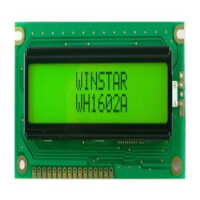 WH1602A-YYH-JTK# LCD CHARACTER 16X2 STN POSITIVE YELLOW GREEN 5V - 1