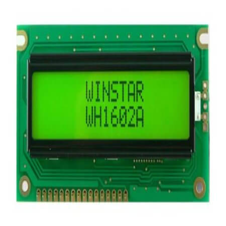 WH1602A-YYH-JTK# LCD CHARACTER 16X2 STN POSITIVE YELLOW GREEN 5V - 1