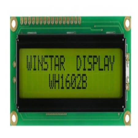 WH1602B-NYG-CT# LCD CHARACTER 16X2 STN POSITIVE YELLOW GREEN 5V - 1