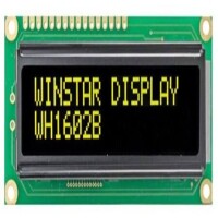 WH1602B-YEI-JTV# LCD CHARACTER 16X2 ISTN NEGATIVE BLACK 5V - 1