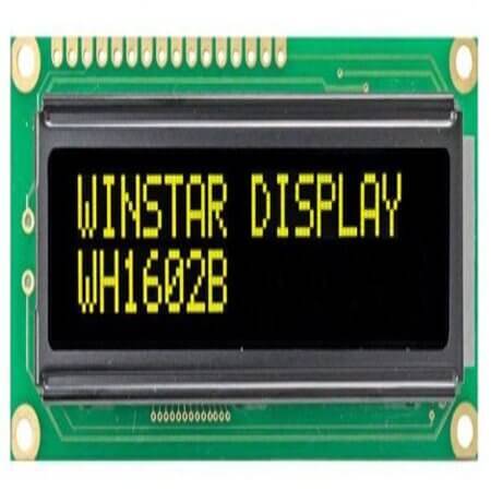 WH1602B-YEI-JTV# LCD CHARACTER 16X2 ISTN NEGATIVE BLACK 5V - 1