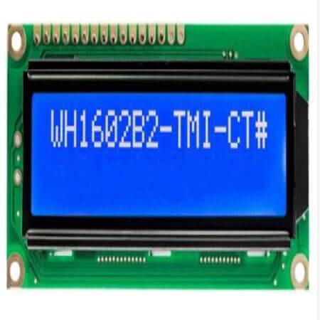 WH1602B1-TMI-JW# LCD CHARACTER 16X2 STN NEGATIVE BLUE 5V - 1