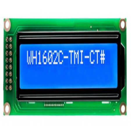 WH1602C-TMI-CT# LCD CHARACTER 16X2 STN NEGATIVE BLUE 5V - 1