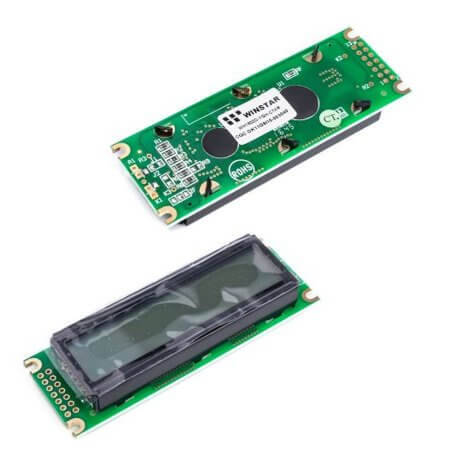 WH1602D-YGH-CTK# LCD CHARACTER 16X2 STN POSITIVE GREY 5V - 1