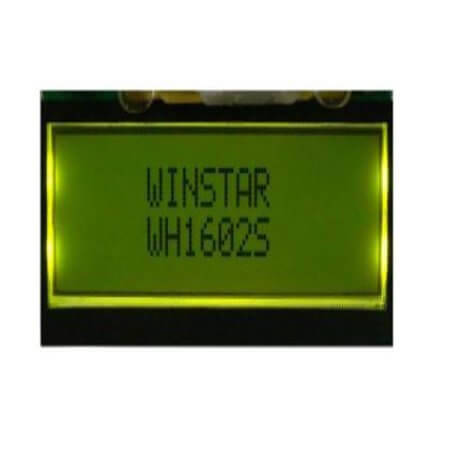 WH1602S-NYG-JT# LCD CHARACTER 16X2 STN POSITIVE YELLOW GREEN 3.7V - 1