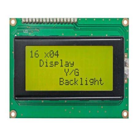 WH1604A-YGH-CT# LCD CHARACTER 16X4 STN POSITIVE GREY 5V - 1