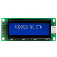 WH2002A-TMI-JT# LCD CHARACTER 20X2 STN NEGATIVE BLUE 5V - 1