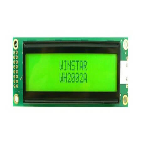 WH2002A-YYH-JT# LCD CHARACTER 20X2 STN POSITIVE YELLOW GREEN 5V - 1