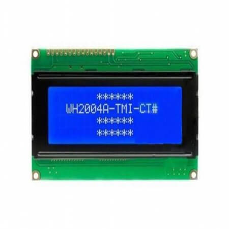 WH2004A-TMI-JT# LCD CHARACTER 20X4 STN NEGATIVE BLUE 5V - 1