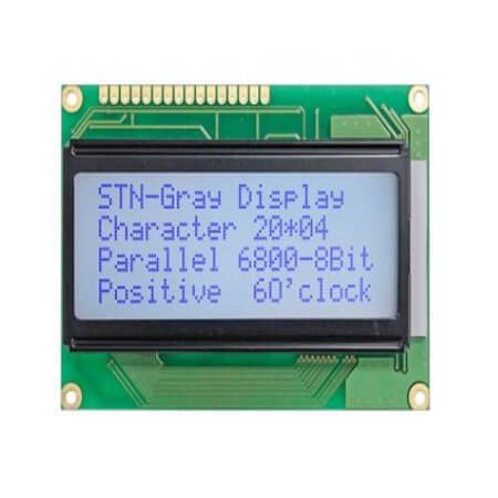 WH2004G-TGH-JW# LCD CHARACTER 20X4 STN POSITIVE GREY 5V - 1