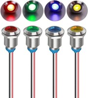 White 3V AD22C-12 LED Metal Indicator Light - 1