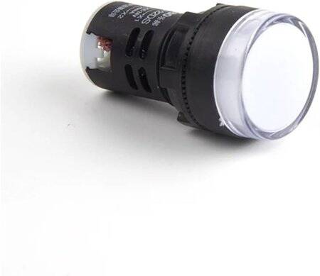 White AC/DC24V 22mm AD16-22DS LED Power Pilot Signal Light Lamp - 1