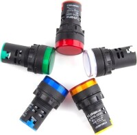 White AC/DC24V 22mm AD16-22DS LED Power Pilot Signal Light Lamp - 3