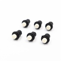 White DS-428 12mm 2 PIN Self-Locking On-Off Push Button Switch - 2