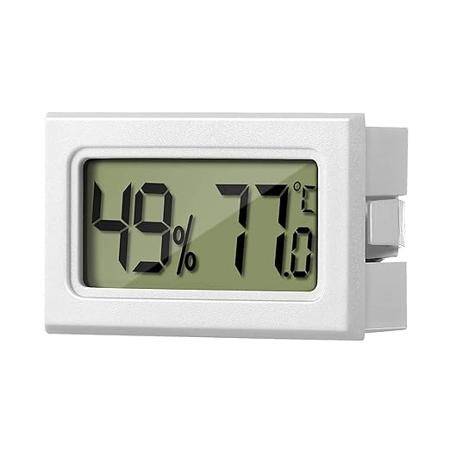 White FY-11 Mini Digital LCD Environment DIY Thermometer With Battery - 1