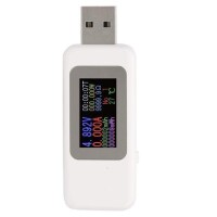 White KWS-MX19 USB Tester DC4V-30V 0-5A Current Voltage Meter Timing Ammeter - 3