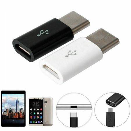 White Micro To Type C Charger Connectors Type-C Adapter - 2