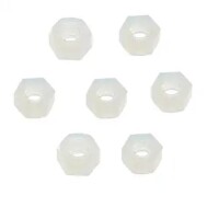 White Nylon Nut M3 - 1