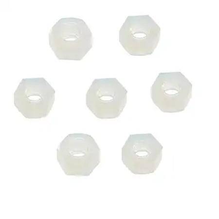 White Nylon Nut M3 - 1
