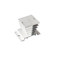  White Single Phase Solid State Relay SSR Heat Sink Base Small Type Heat Radiator For 10A To 40A Size:80x50x50MM - 1