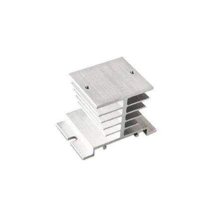  White Single Phase Solid State Relay SSR Heat Sink Base Small Type Heat Radiator For 10A To 40A Size:80x50x50MM - 1