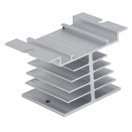  White Single Phase Solid State Relay SSR Heat Sink Base Small Type Heat Radiator For 10A To 40A Size:80x50x50MM - 3