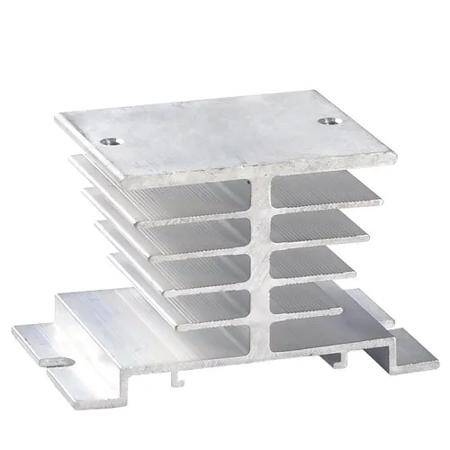  White Single Phase Solid State Relay SSR Heat Sink Base Small Type Heat Radiator For 10A To 40A Size:80x50x50MM - 4