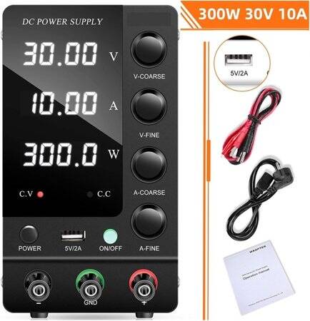 White SPPS1203D 120V3A Color Screen Storage DC Regulated Power Supply With Cable 220V EU Plug - 5