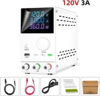 White SPPS2001D 200V1A Color Screen Storage DC Regulated Power Supply With Cable 220V EU Plug - 2
