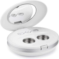 White Ultrasonic Contact Lens Cleaner Mini Eyeglasses Cleaning Machine - 1