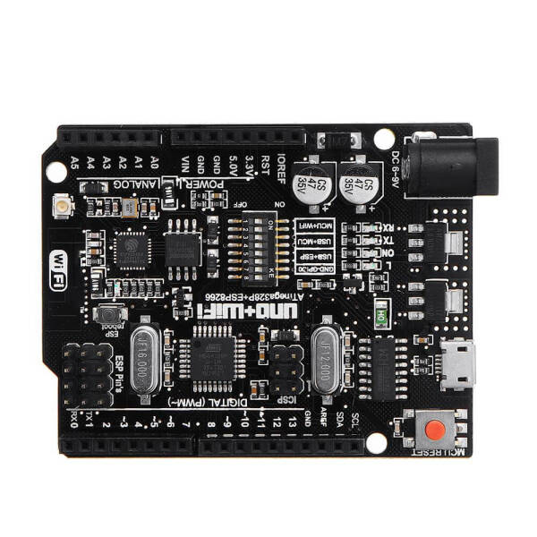 WiFi R3 ATmega328P 32KB Flash with ESP8266 32Mbit Flash USB-TTL CH340G - 3