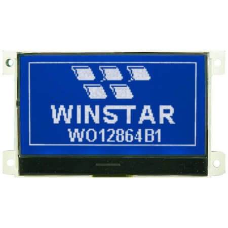 WO12864B1-TMI# LCD COG 128X64 STN NEGATIVE BLUE 3.3V - 1