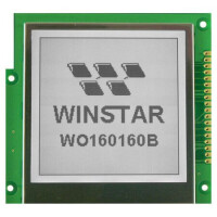 WO160160B-TFH# LCD COG 160X160 STN NEGATIVE BLUE 3.3V - 1