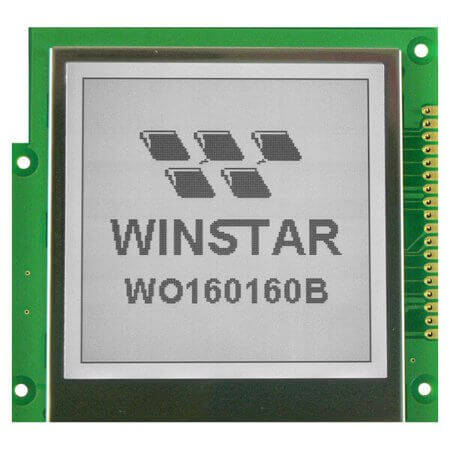WO160160B-TFH# LCD COG 160X160 STN NEGATIVE BLUE 3.3V - 1
