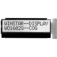 WO1602G-TFH-AT# LCD COG 16X2 STN NEGATIVE BLUE 3.3V - 1