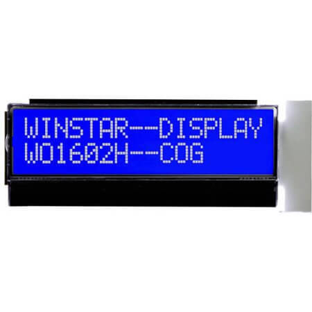 WO1602H-TMI-AT# LCD COG 16X2 STN NEGATIVE BLUE 3.3V - 1