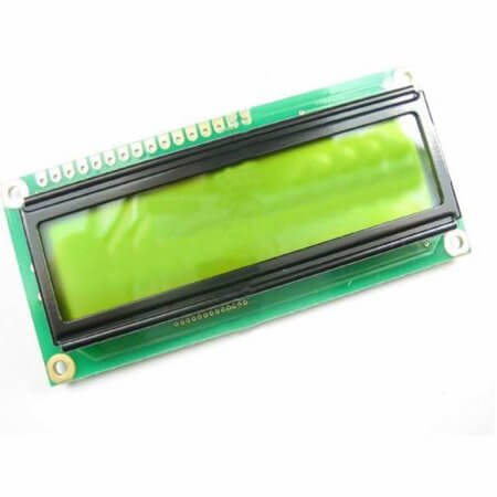 WO1602H-YYH-AT# LCD COG 16X2 STN POSITIVE YELLOW GREEN 3.3V - 1