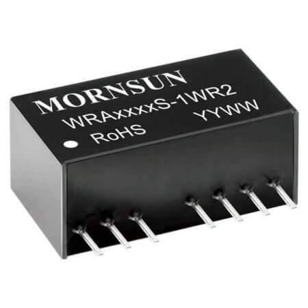 WRB1212S-1WR2 DC/DC CONV 1W 9-18VDC 12VDC 83mA - 1