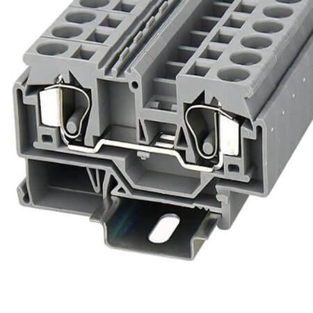WS10-01P-11-00AH DIN RAIL T.B.10mm² SPRING-CAGE GRAY - 1