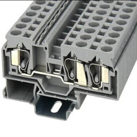 WS10-TW-01P-11-00AH DIN RAIL T.B.10mm² SPRING-CAGE GRAY 1IN2OUT - 1