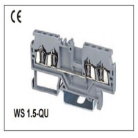 WS1.5-QU-01P-11-00AH CONN.TERM.BLK FEED THRU 8MM 1P GRAY - 1