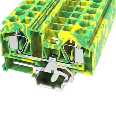WS16-PE-01P-1C-00AH DIN RAIL T.B.12mm² SPRING-CAGE GREEN-YELLOW - 1