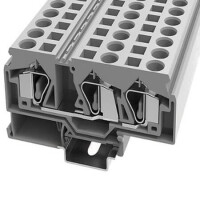 WS16-TW-01P-11-00AH DIN RAIL T.B.12mm² SPRING-CAGE GRAY 1IN2OUT - 1